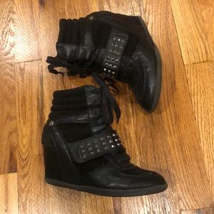 Bakers Wedge Bootie Sneakers Black
